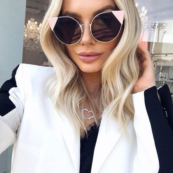 FENDI FF0190/S Pink Palladium Cat Eye Sunglasses main image 5